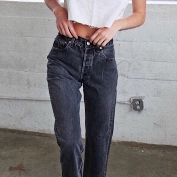 Levi's Denim - Levi’s 501 VINTAGE BLACK Y2K JEANS Size 29